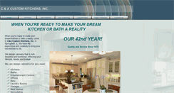 Desktop Screenshot of candacustomkitchens.com