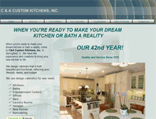 Tablet Screenshot of candacustomkitchens.com